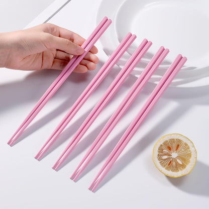 10 Pairs Reusable Fiberglass Chopsticks Non-Slip, Dishwasher Safe, 9.63inch
