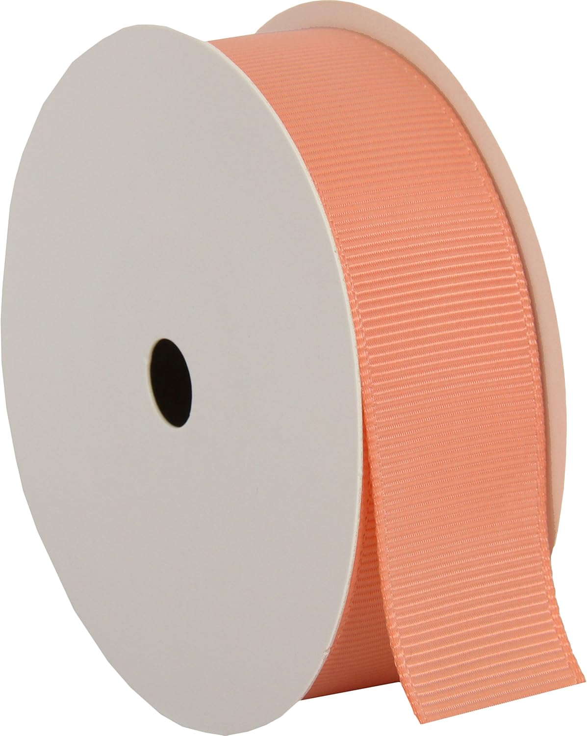 Peach Grosgrain Ribbon - 7/8" x 10 yd | Solid ribbed grosgrain ribbon, 10 yd roll - perfect for bows, hair clips, gift wrapping & DIY decor
