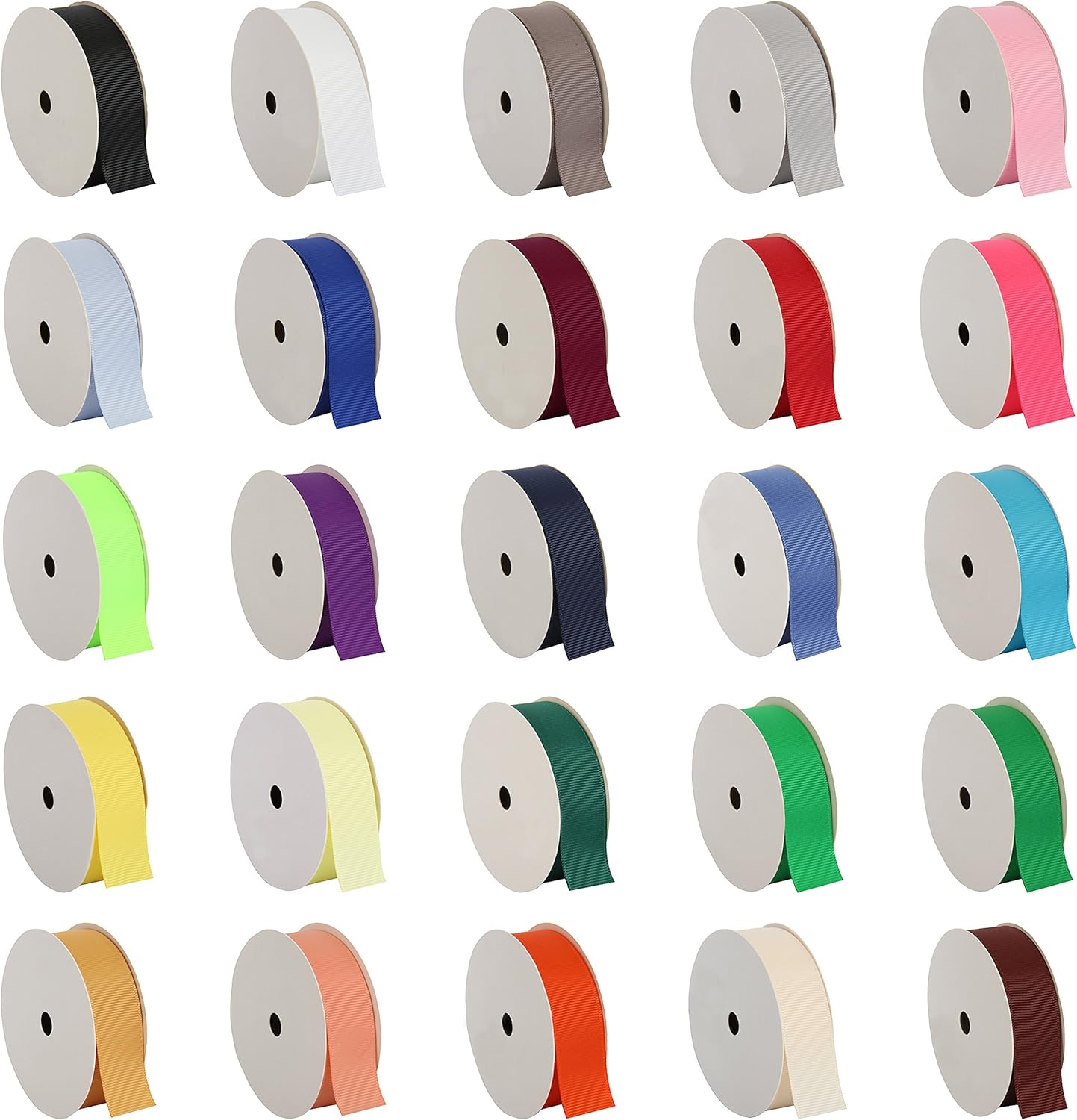 Peach Grosgrain Ribbon - 7/8" x 10 yd | Solid ribbed grosgrain ribbon, 10 yd roll - perfect for bows, hair clips, gift wrapping & DIY decor