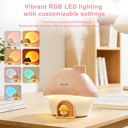 Mushroom House Humidifier, Pink