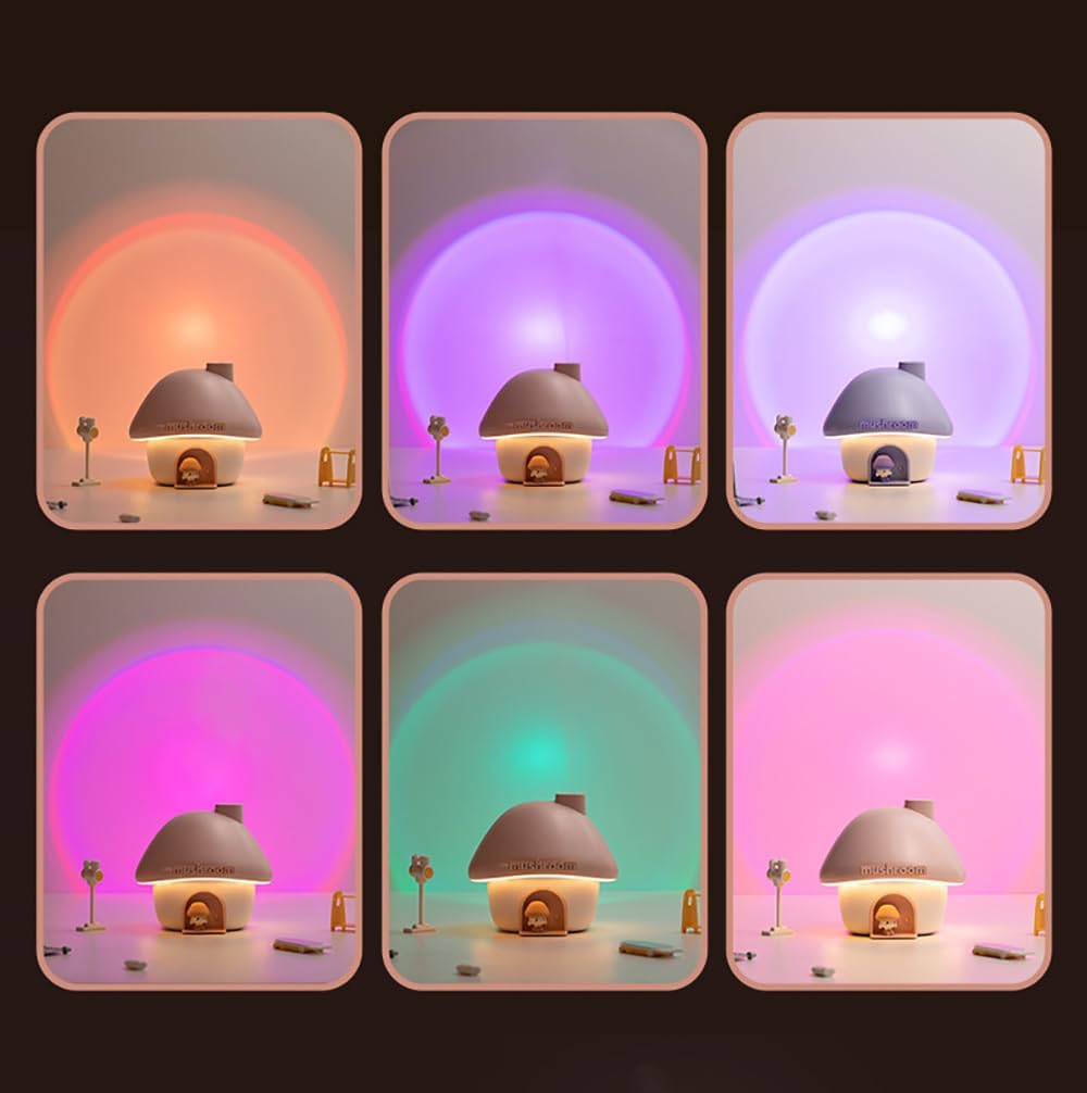 Mushroom House Humidifier, Pink