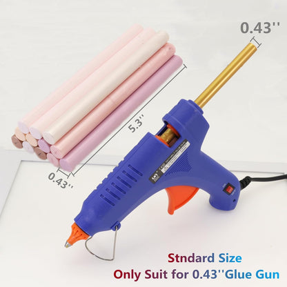 Pink Sealing Wax Sticks - 12 Pcs Glue Gun Seal Set for Stamps, 6 Colors, 0.43'' Compatible