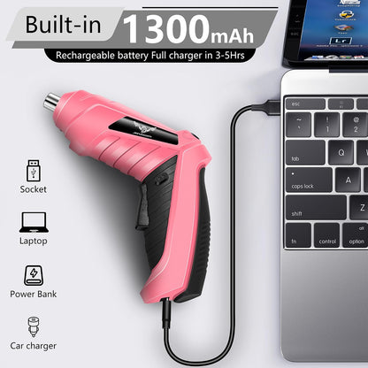Cordless Electric Screwdriver Set 3.6V Small Power Drill