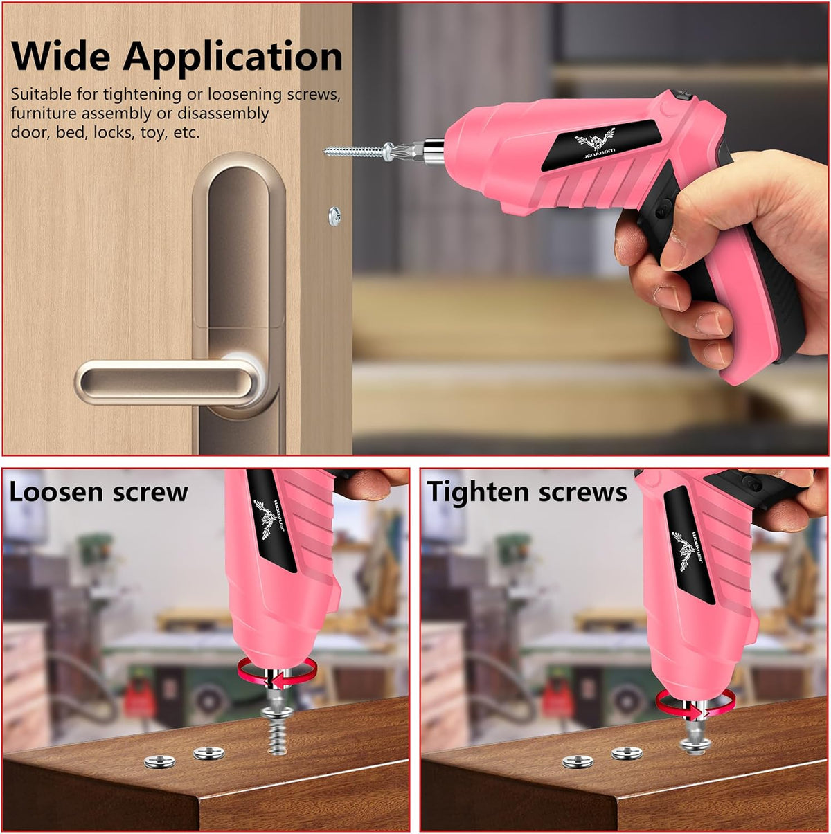 Cordless Electric Screwdriver Set 3.6V Small Power Drill
