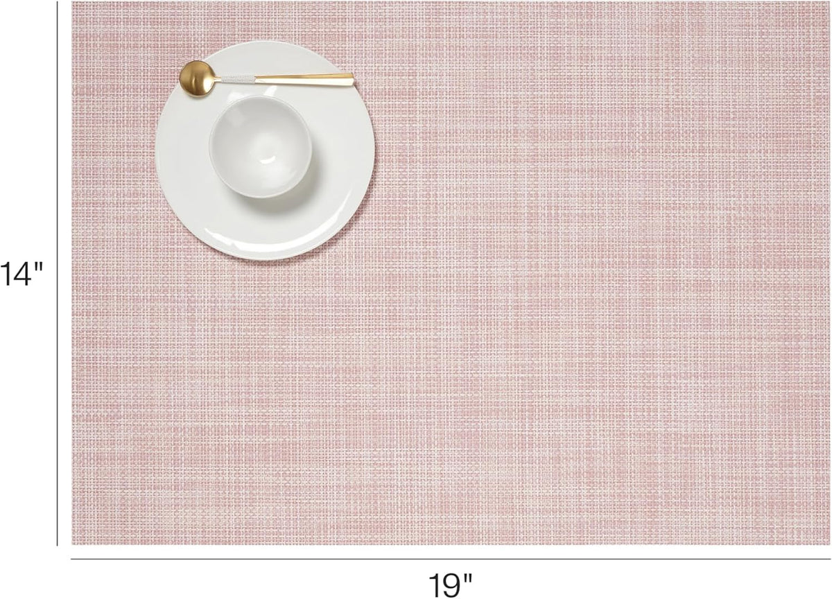 Mini Basketweave Placemats, Woven Rectangle Placemats Set of 4