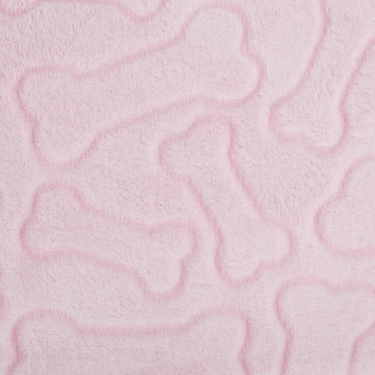 Embossed Bone Print Pet Blanket, Pink, 36x48"
