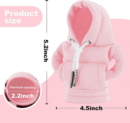 SLLAK Gear Shift Hoodie, Universal Car Shift Knob Cover, Mini Hoodie for Car Shifter, Automotive Interior Cute Gadgets, Car Accessories and Decorations for Women
