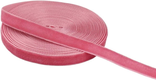 Velvet Ribbon for Gift Wrapping Christmas Decoration (07 (Peach),3/8'' (10mm) x 5 Yards)