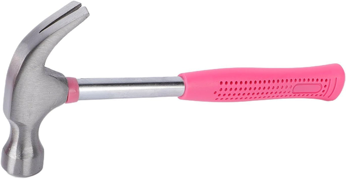 Home Repair Tool Kit Set, Portable Durable Household Maintenance Tools for Home DIY Women Carbon Steel Pink Ergonomic Non Slip Handle 18 Piece Carrying Case