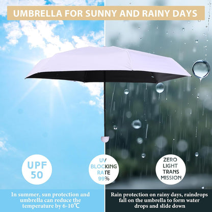 2 Pcs Mini Umbrella for Purse, Mini Umbrella