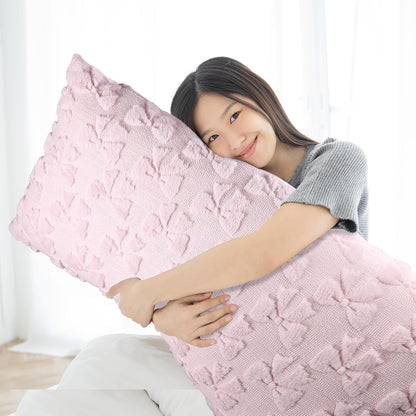 Body Pillow Cover 20x54 Long Case Faux Fur,Pink