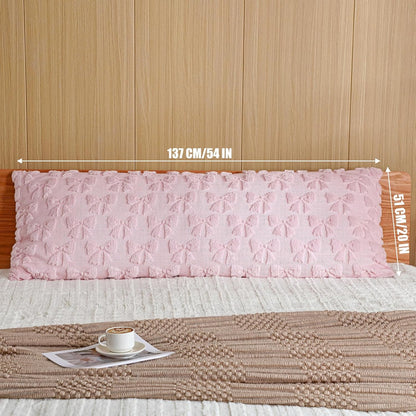 Body Pillow Cover 20x54 Long Case Faux Fur,Pink