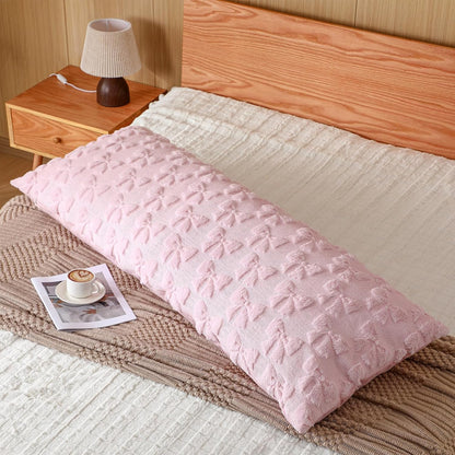 Body Pillow Cover 20x54 Long Case Faux Fur,Pink