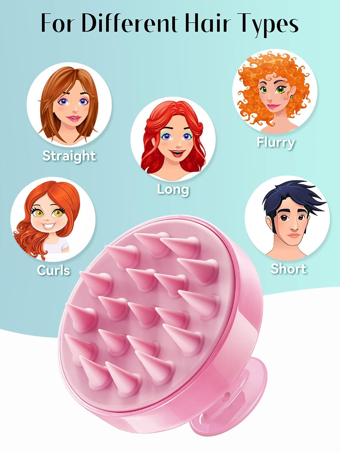Scalp Massager Hair Growth Scrubber for Dandruff Removal Hair Care
