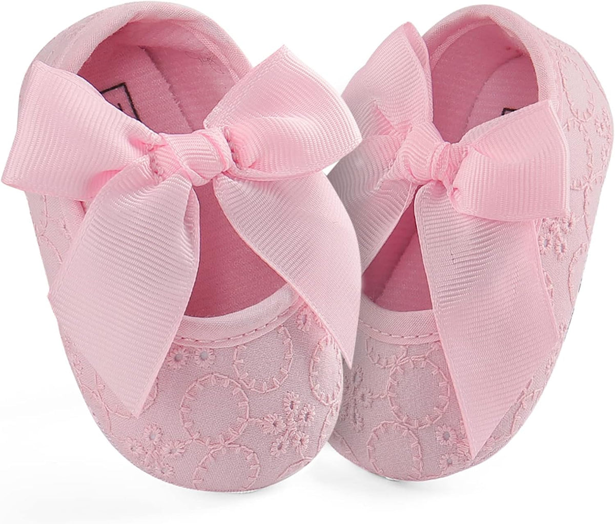 Baby Girls Princess Bowknot Soft Sole Cloth Crib Shoes Sneaker