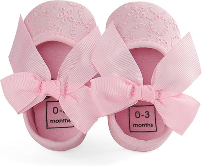 Baby Girls Princess Bowknot Soft Sole Cloth Crib Shoes Sneaker