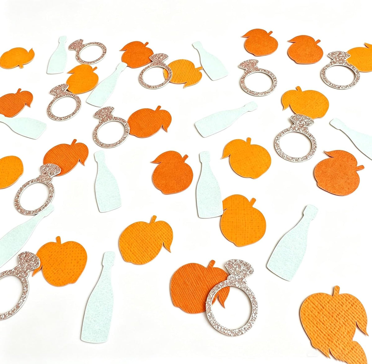 100PCS Where My Peaches At Confetti,Peach Table Confetti,Sweet As a Peach Party Decorations for Girl Birthday Wedding Fruit Themed First Peaches Birthday Baby Shower Decor