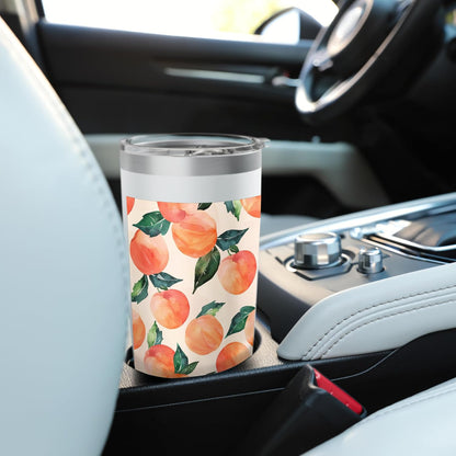 Watercolor Pattern Art Peach Stainless Steel Insulated Tumbler