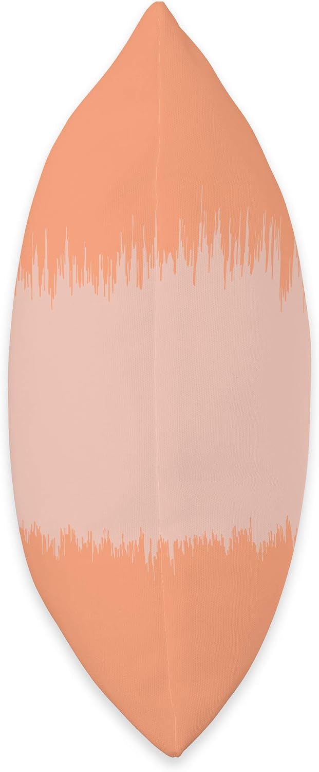 Modern Stripe Pattern Pastel Pink & Light Orange AEW515 Throw Pillow