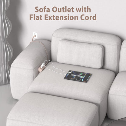 Couch Charging Station, Sofa Outlet with 2 AC Outlets 3USB Ports