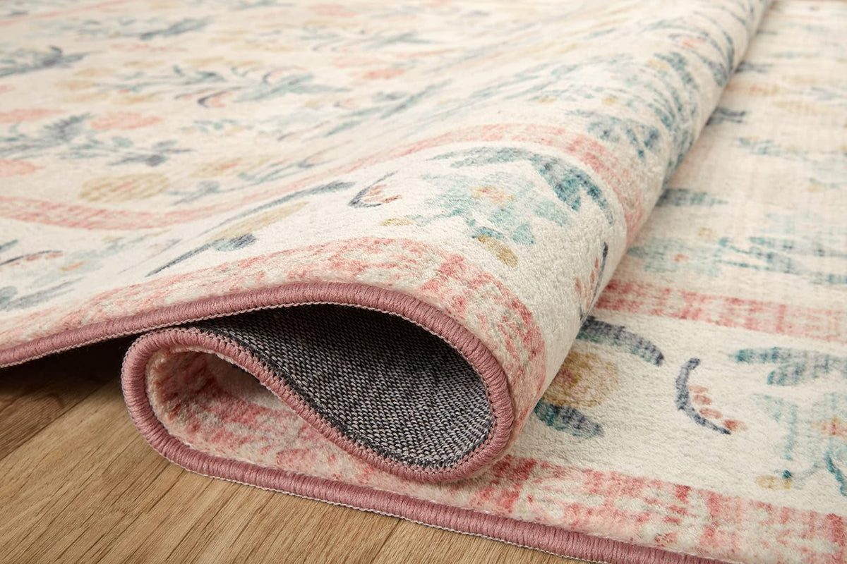 Rifle Paper Co Eden Mughal Rose Blush 5'-0" x 7'-6" Area Rug