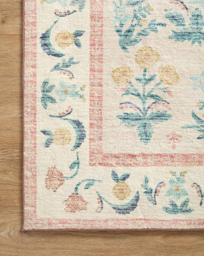 Rifle Paper Co Eden Mughal Rose Blush 5'-0" x 7'-6" Area Rug