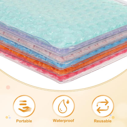 Clear Bubble Bags, (6 x 4 Inch, Pink) (4 Pcs), Lightweight Economic Heart Bubble Wrapping Pouches Zipper Packing Cushioning Bag, Suit for - Mailing Shipping/Packaging/Storage
