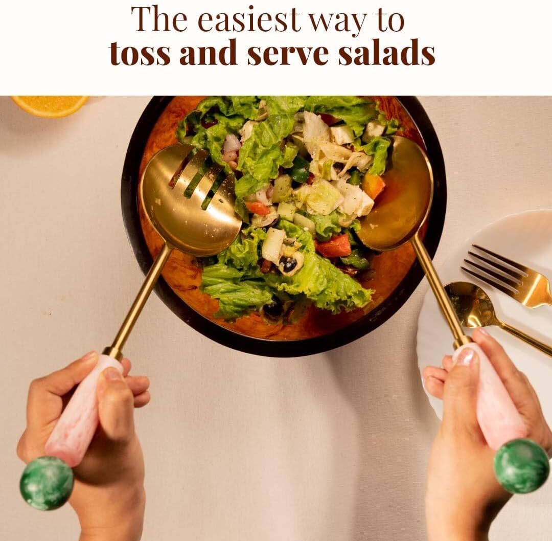 Resin Metal Salad Servers, Salad Hands, Fruit - (12 X 3")