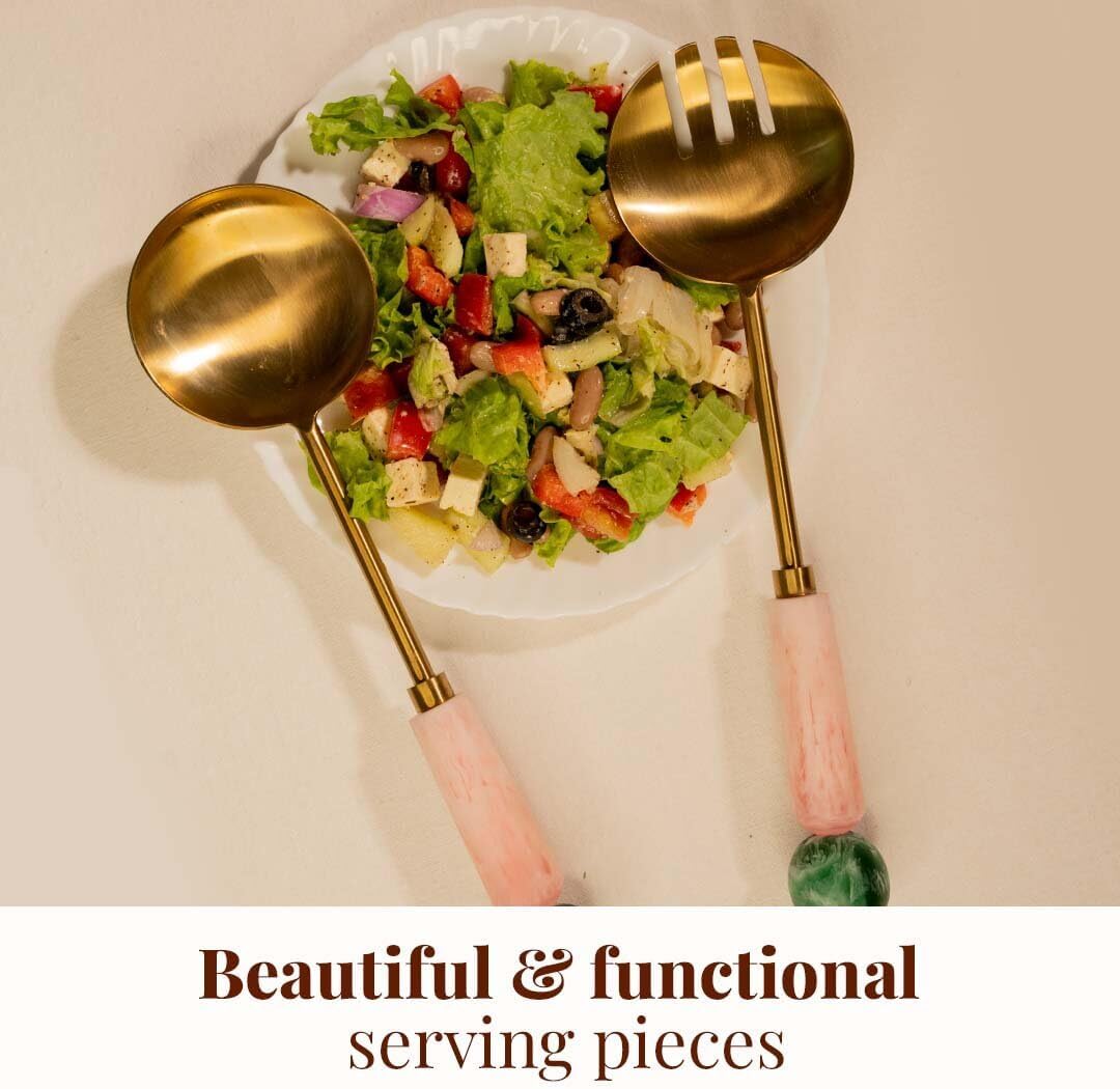 Resin Metal Salad Servers, Salad Hands, Fruit - (12 X 3")