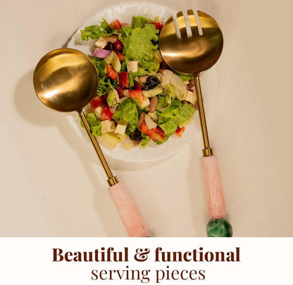 Resin Metal Salad Servers, Salad Hands, Fruit - (12 X 3")