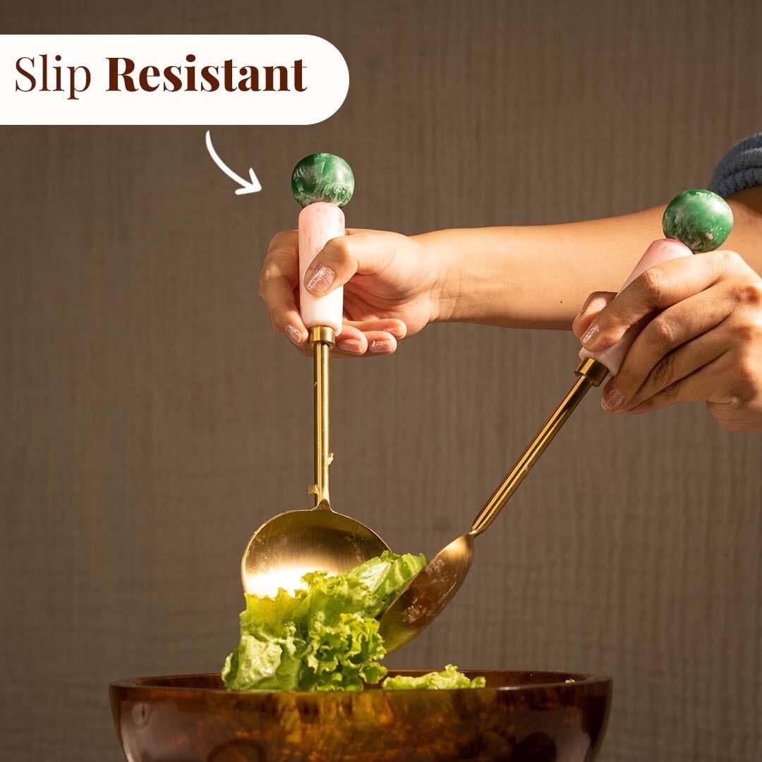 Resin Metal Salad Servers, Salad Hands, Fruit - (12 X 3")