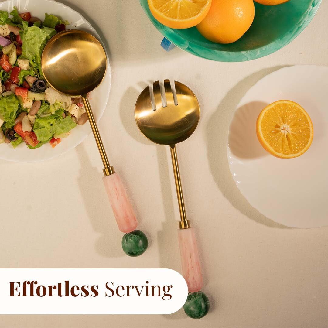 Resin Metal Salad Servers, Salad Hands, Fruit - (12 X 3")