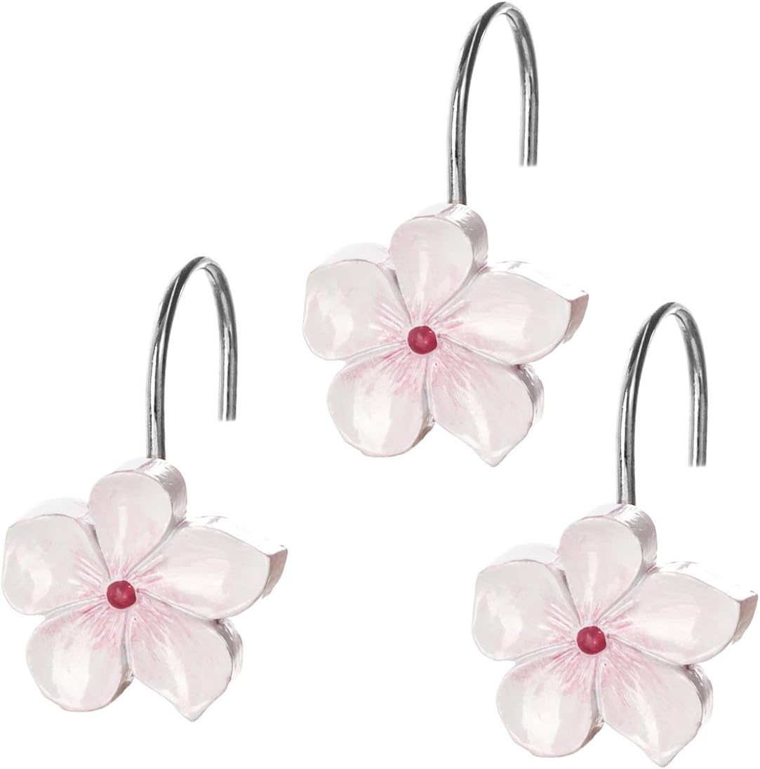 Vanda Shower Curtain Hooks Decorative | Set of 12