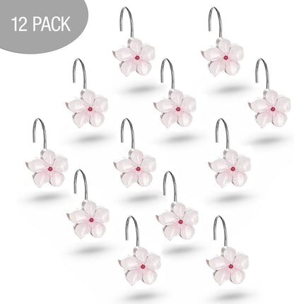 Vanda Shower Curtain Hooks Decorative | Set of 12