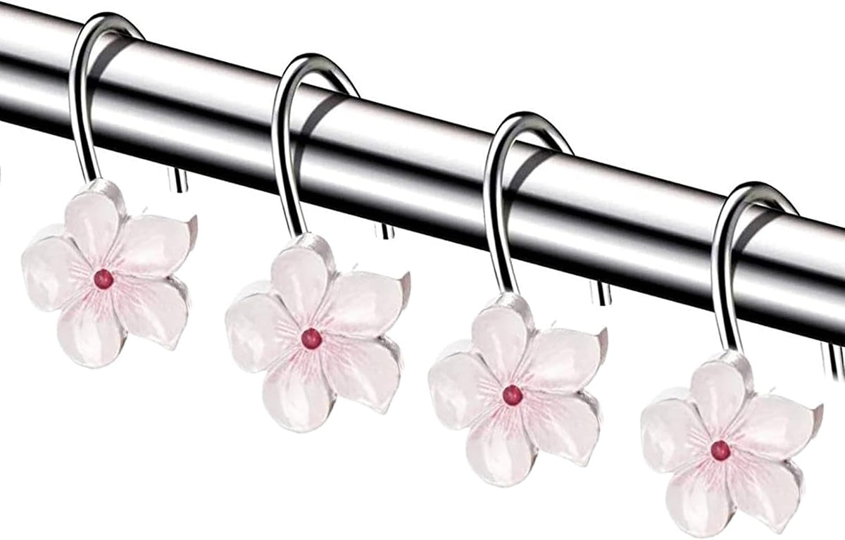 Vanda Shower Curtain Hooks Decorative | Set of 12