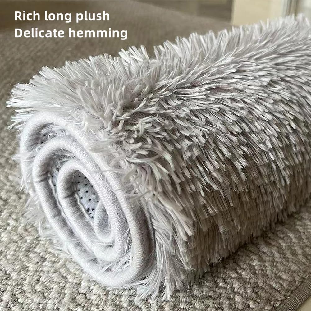 Microfiber Bathroom Rug Sets 3 Piece, Non Slip Contour Mat Toilet Lid Cover and Bath Rug Mats Shower Mats for Bathroom Tub Toilet (Pink)
