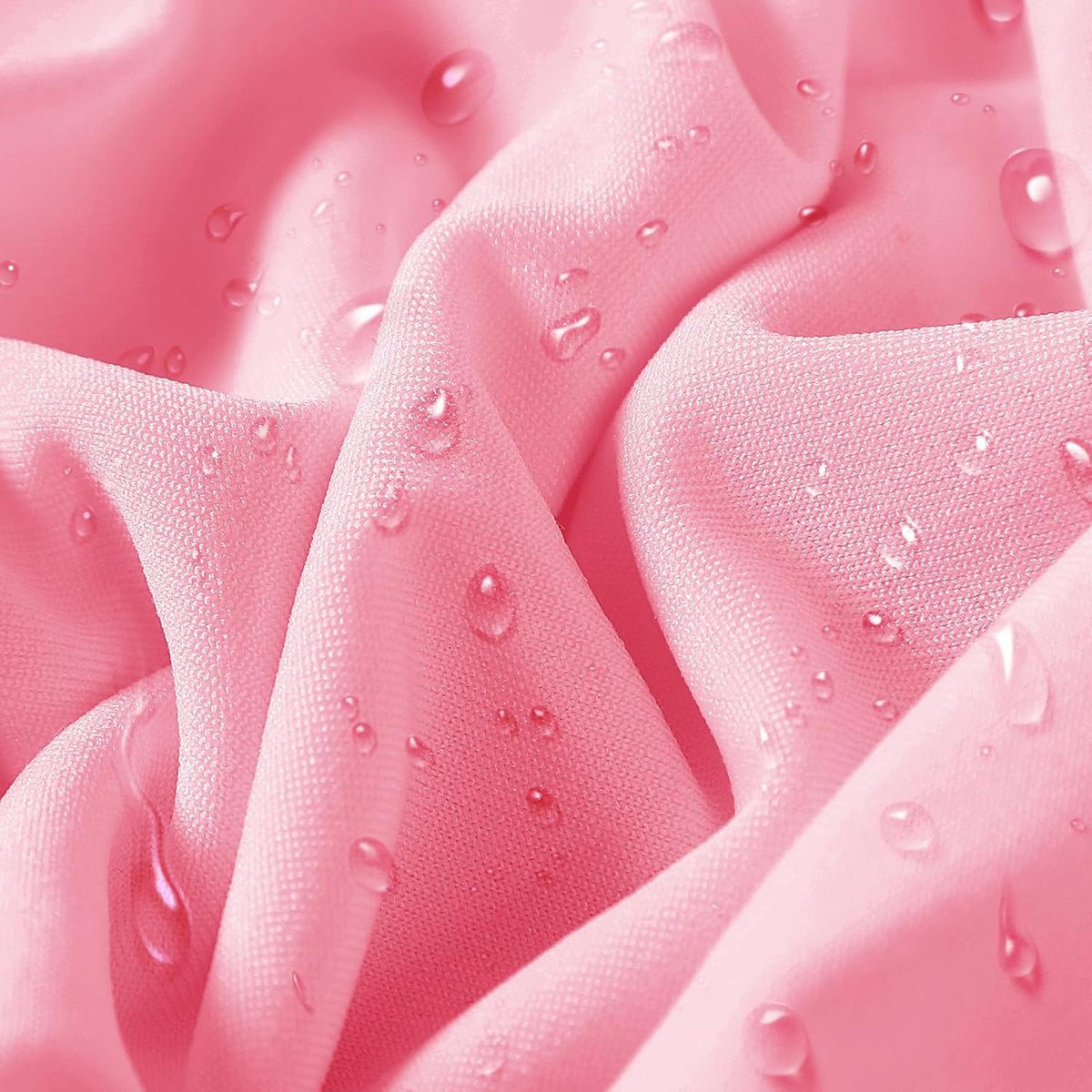 12 PCS Waterproof Stretch Spandex Folding Chair Covers, Dining Room Chair Slipcovers Protector for Wedding, Banquet, Party, Holidays, Celebration and Decoration（Pink）