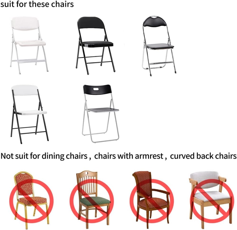 12 PCS Waterproof Stretch Spandex Folding Chair Covers, Dining Room Chair Slipcovers Protector for Wedding, Banquet, Party, Holidays, Celebration and Decoration（Pink）