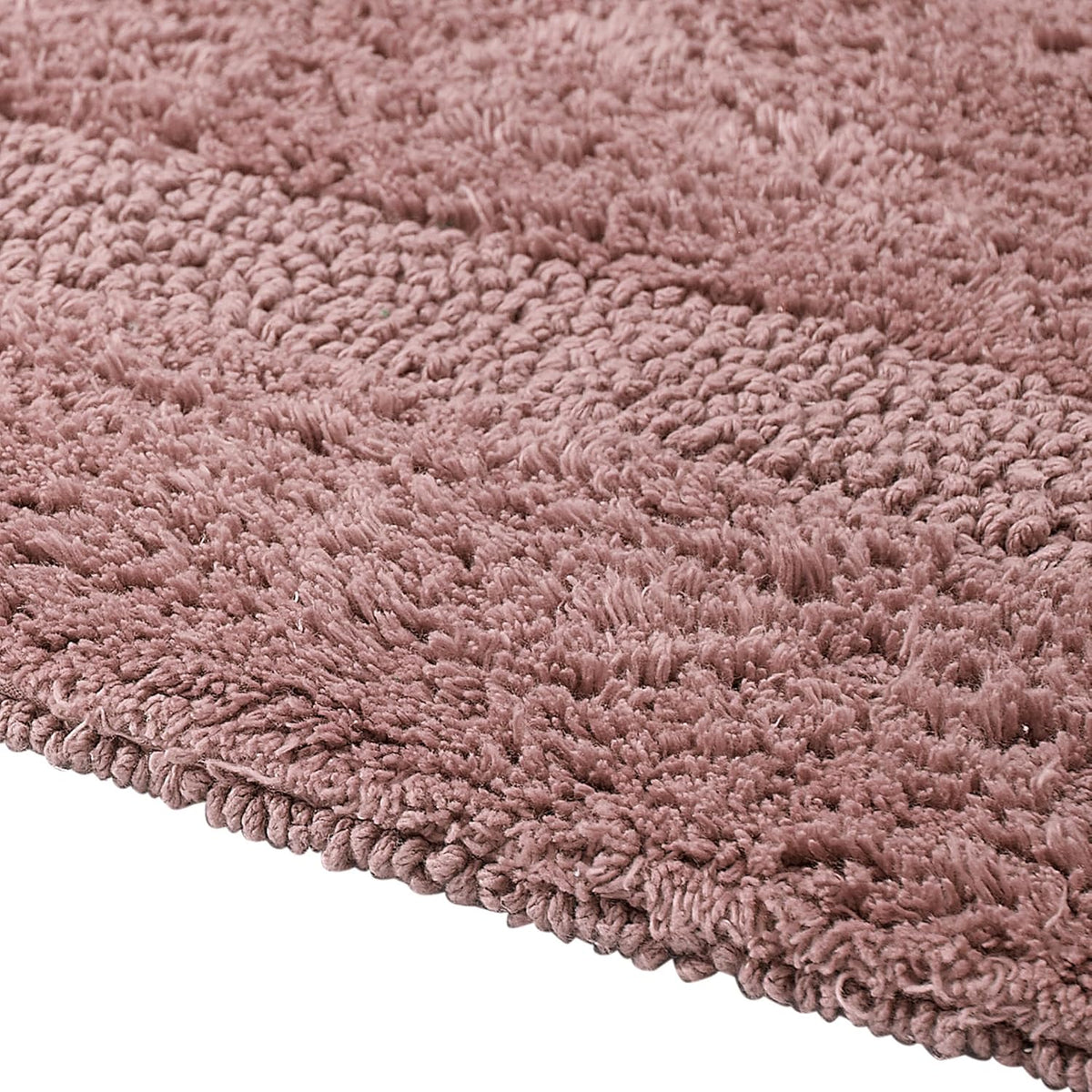30-inch Round Luxury Bath Rugs 100% Cotton Machine Washable Water Absorbent Reversible Soft, Mat for Bathroom Floor Décor, Shower, Diameter Oeko-Tex Certified Pink Lux Collection
