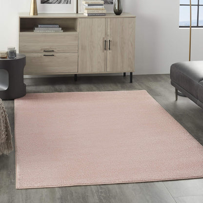 Nourison Essentials Pink 5' x 7' Area Rug - Easy Clean, Non Shedding, Bed Room, Living Room, Dining Room, Kitchen (5' x 7')