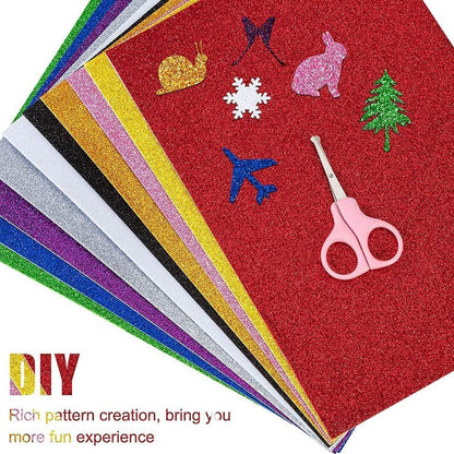 20 Sheets Pink Glitter Cardstock 8.5 x 11 Inches