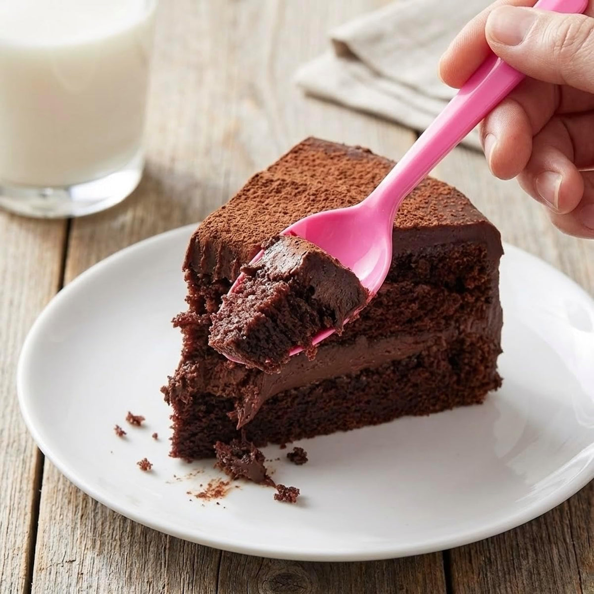 Plastic Teaspoons, Pink Disposable Spoons, 50-Pack