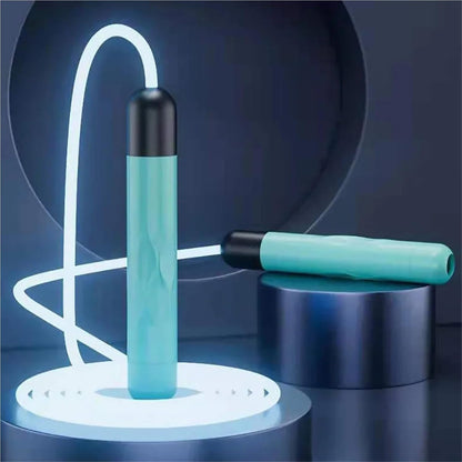 LED Night Glow Jump Ropes Glowing Skipping Rope for Adjustable Adults Portable Training Sports Fitness Equipment