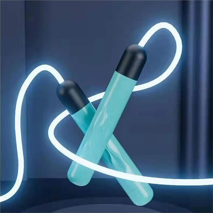 LED Night Glow Jump Ropes Glowing Skipping Rope for Adjustable Adults Portable Training Sports Fitness Equipment