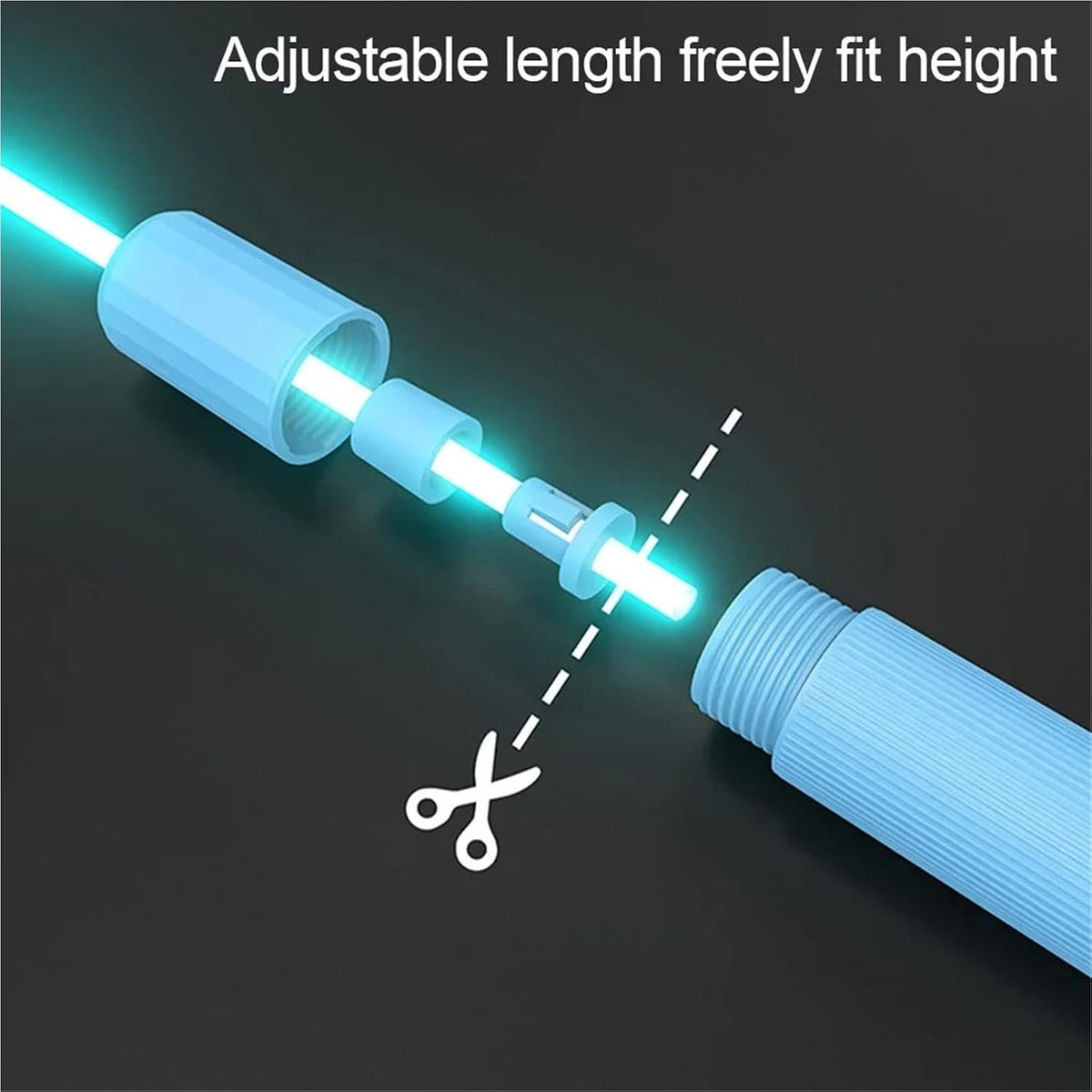 LED Night Glow Jump Ropes Glowing Skipping Rope for Adjustable Adults Portable Training Sports Fitness Equipment