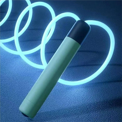 LED Night Glow Jump Ropes Glowing Skipping Rope for Adjustable Adults Portable Training Sports Fitness Equipment