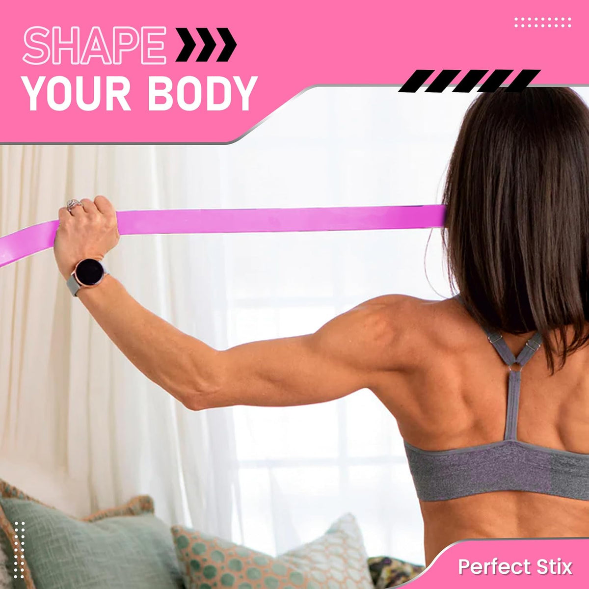 Peak Performance Resistance Loop Exercise Bands with Workout Videos. 5 PCs Latex Exercise Bands. 5 Bands All Pink Elastic Bands with Pink Carrying Bag.Includes Video demonstrations