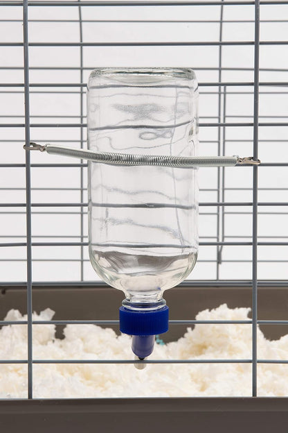 Lixit Glass Water Bottles for Small Animals and Birds (16oz), Clear (COMINHKR016337)