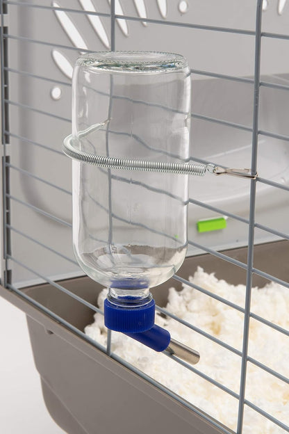 Lixit Glass Water Bottles for Small Animals and Birds (16oz), Clear (COMINHKR016337)