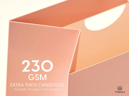 Paper Gift Bags With Ribbon Handles Small Pink Bulk Pack